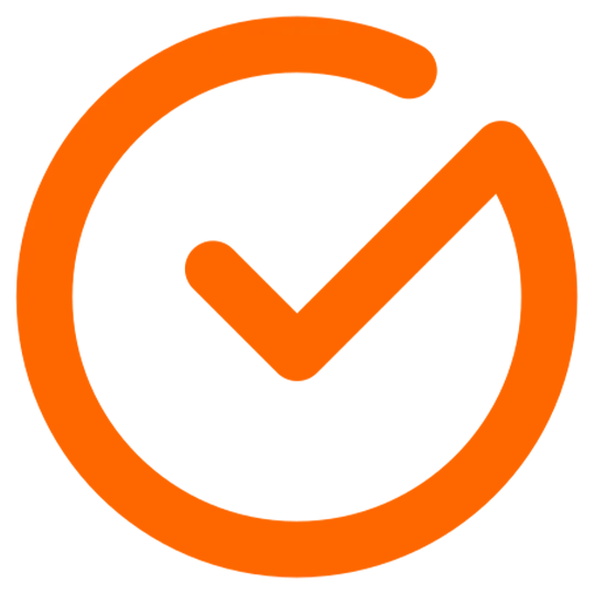 ícone de check suporte