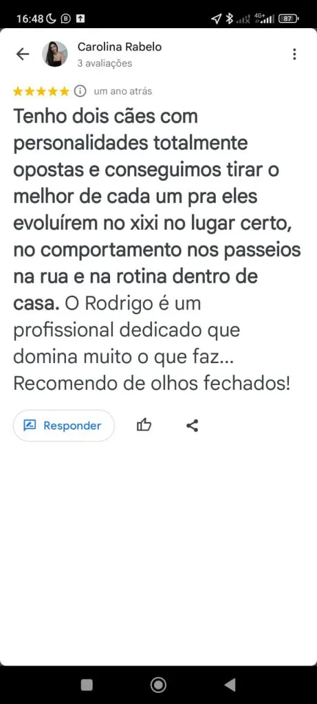 Hund Dog - Avaliação cliente